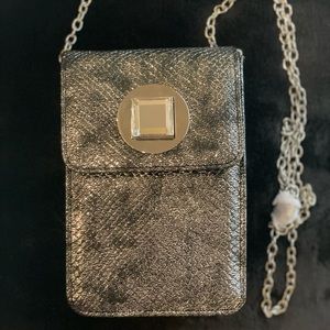 INC Womens crossbody metallic handbag.  NWT